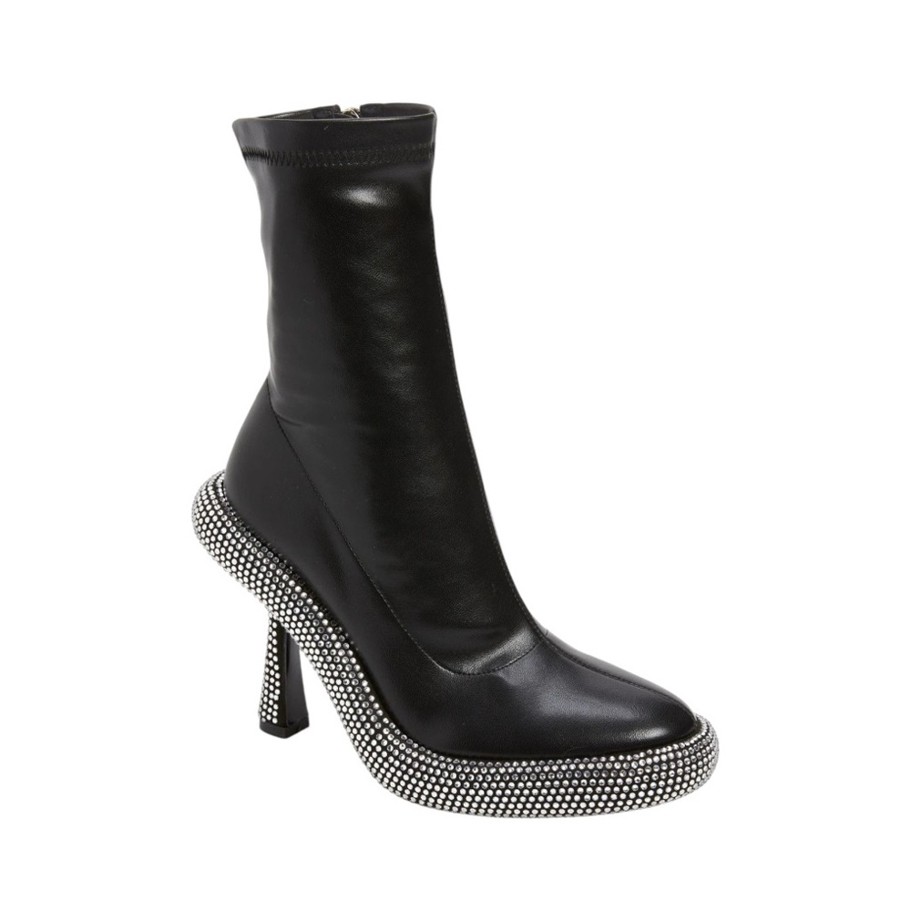 HOT DEAL 🔥🔥🥵🥵 NWT- AZALEA WANG MAE Boots Elegant Black Rhinestone-Women's Boots. - Picture 5 of 15